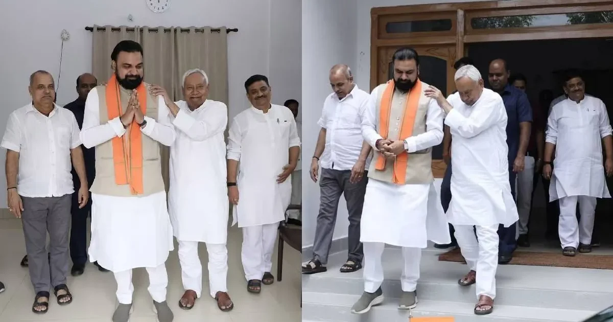 पटना में नीतीश कुमार से मिले मुख्यमंत्री सम्राट चौधरी, आधे घंटे तक हुई बातचीत